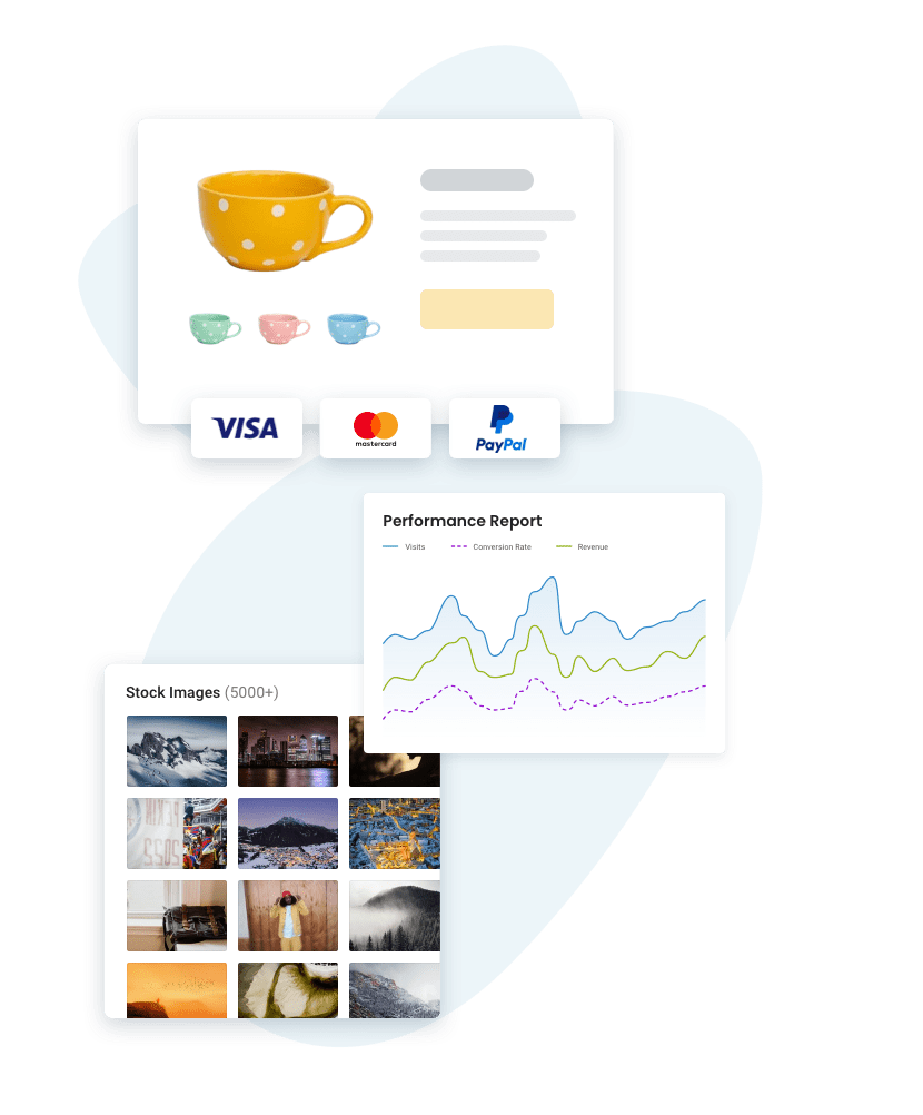 Features of the website builder examples