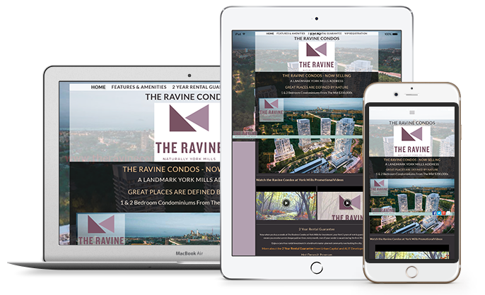 Ipad and Iphone with examples of mobile websites