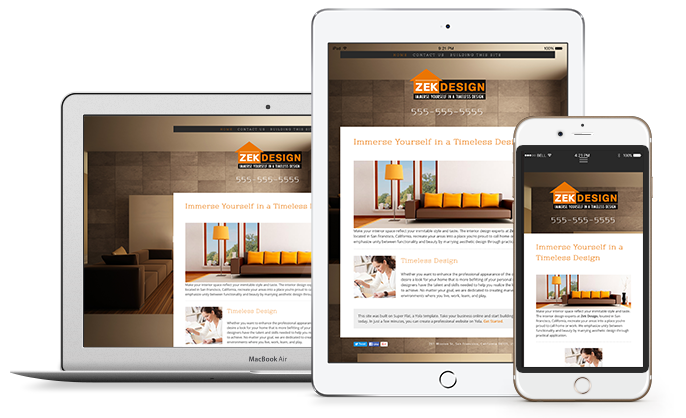 Ipad and Iphone with examples of mobile websites